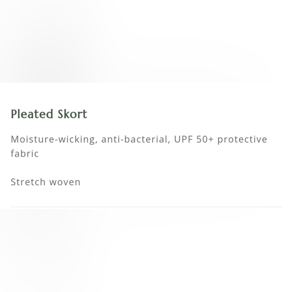 Tribal Sport Pleated Performance Skort Size Small - Picture 13 of 13